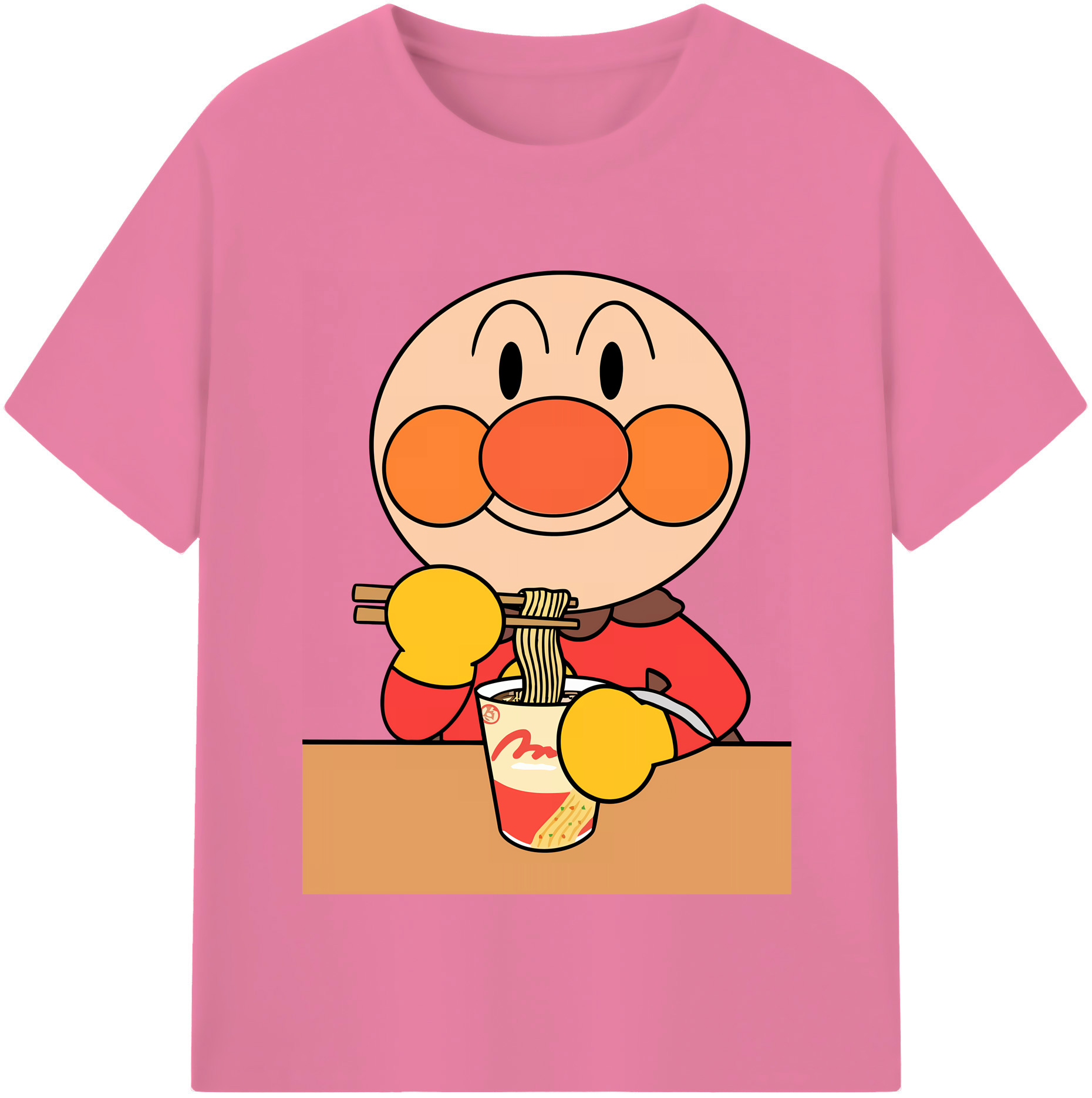（画像用） アンパンマン Anpanman 綿100％半袖Tシャツ（フロントプリント）